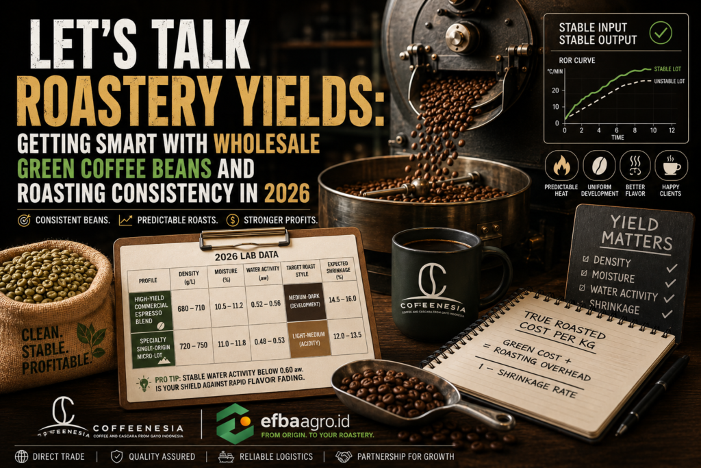 Mastering Roastery Yields: Getting Smart with Wholesale Green Coffee Beans and Consistency in 2026
