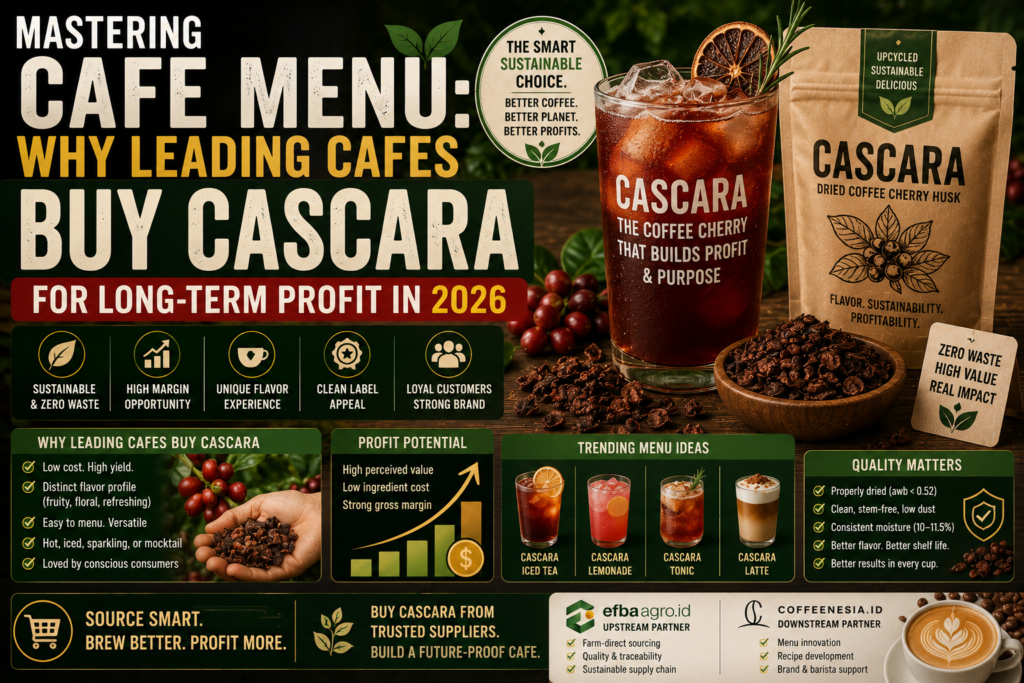 Mastering Cafe Menu: Why Leading Cafes Buy Cascara for Long-Term Profit in 2026