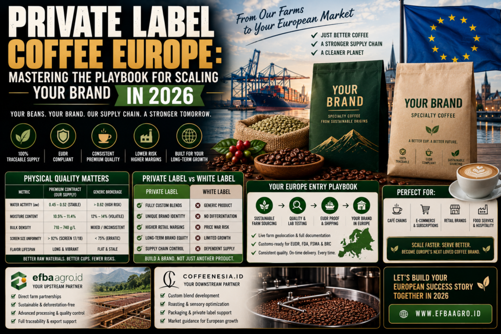 Private Label Coffee Europe: Mastering The Playbook for Scaling Your Brand in 2026